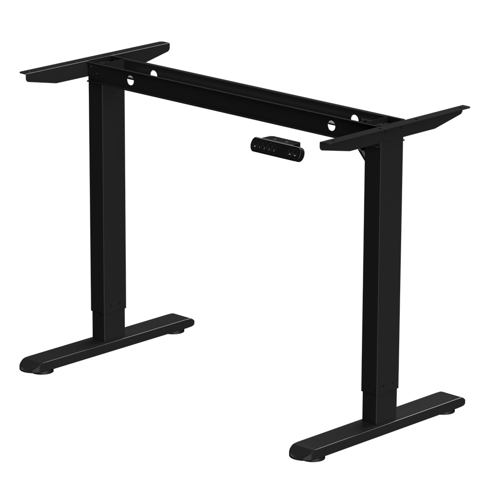 Стол с электроприводом WellDesk Basic 1200x675х18 черный/белый альпийский (9191456+9197776) - 4
