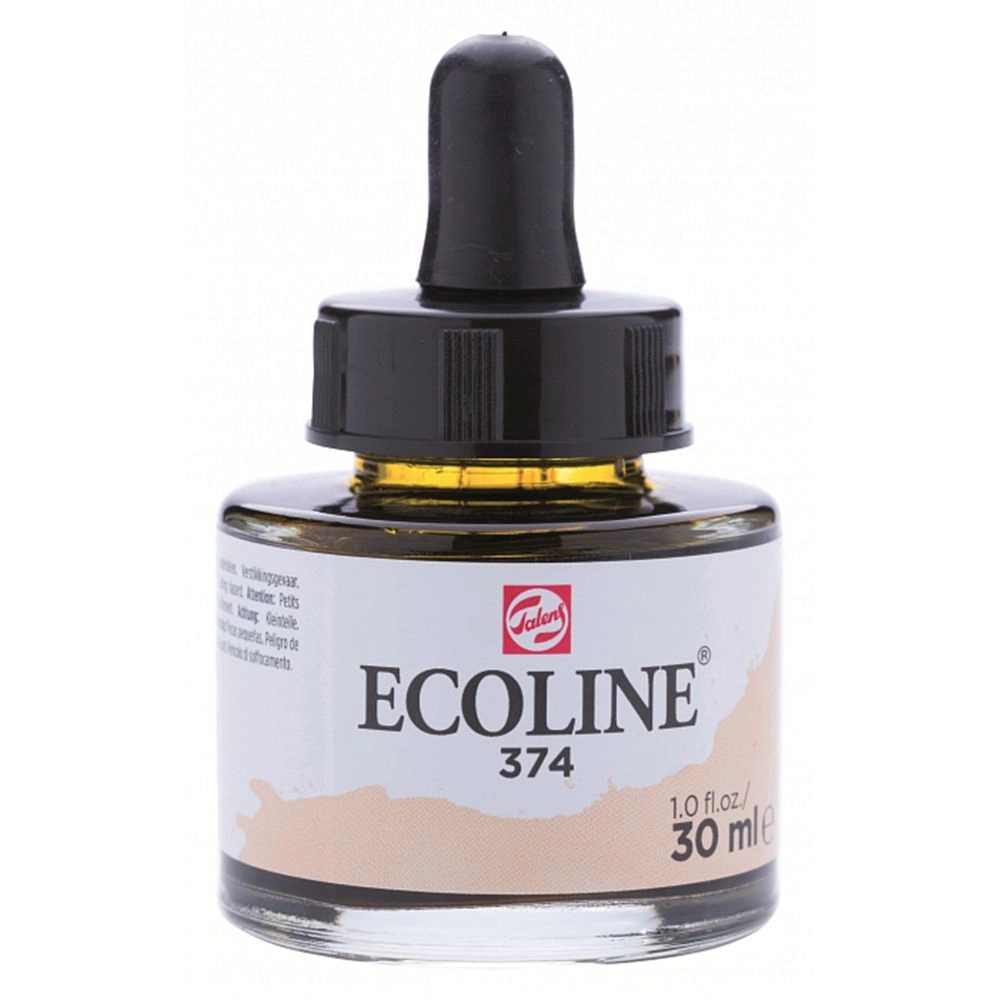 Жидкая акварель "ECOLINE", 374 бежево-розовый, 30 мл