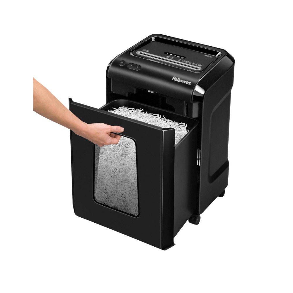 Уничтожитель Fellowes PowerShred 92Cs, DIN P-4, 4х38 мм, 18 листов., 25 литров., SafeSense - 5