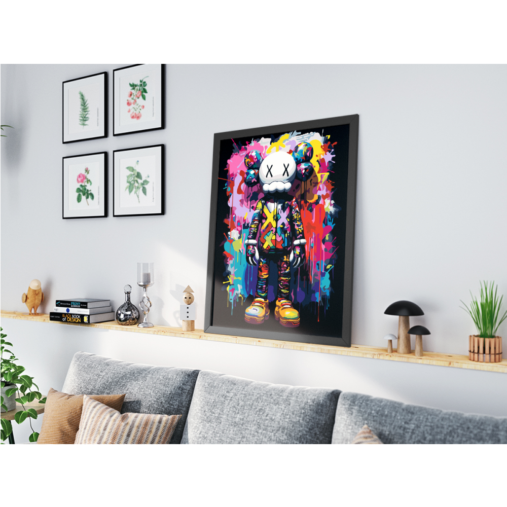 Картина по номерам "Kaws Color Pop" - 2