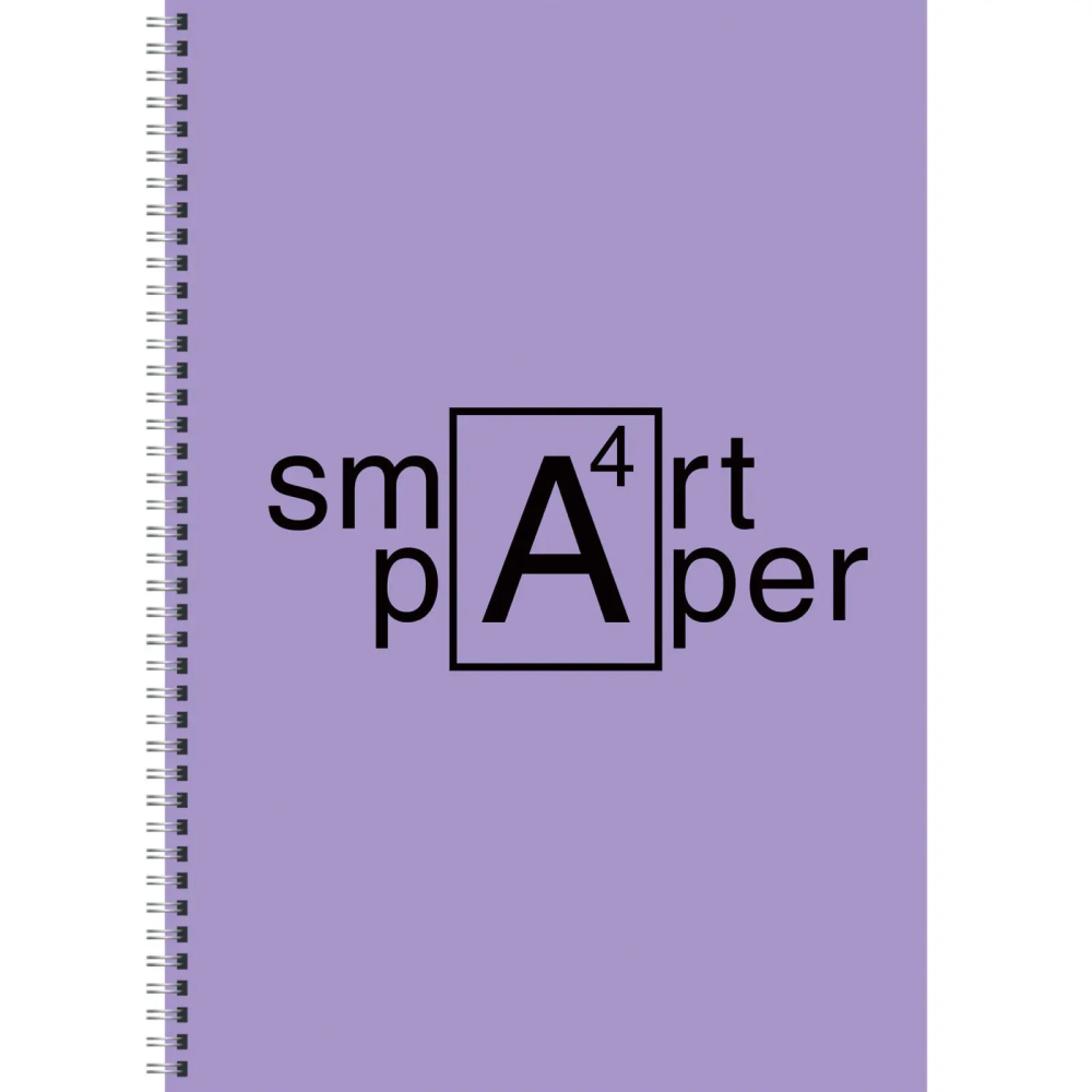Тетрадь "Smart paper. No 3", А4, 80 листов, клетка, сиреневый