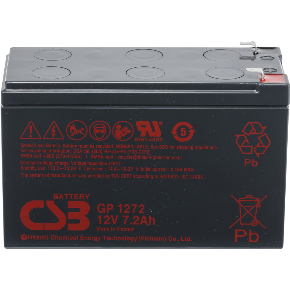 Аккумуляторная батарея CSB GP 1272 F2, 12 В, 7.2 Ач - 2