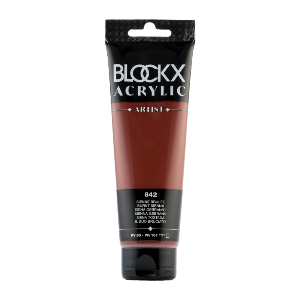 Краски акриловые "Blockx", 842 сиенна жженая, 120 мл