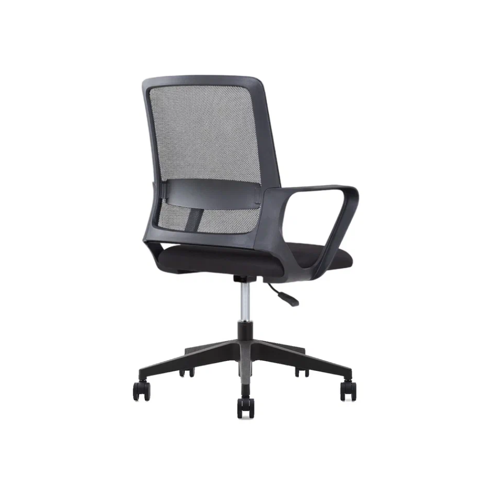 Кресло для персонала SitZone "U-0385 PL", ткань, пластик, черный, 2 шт/упак - 4