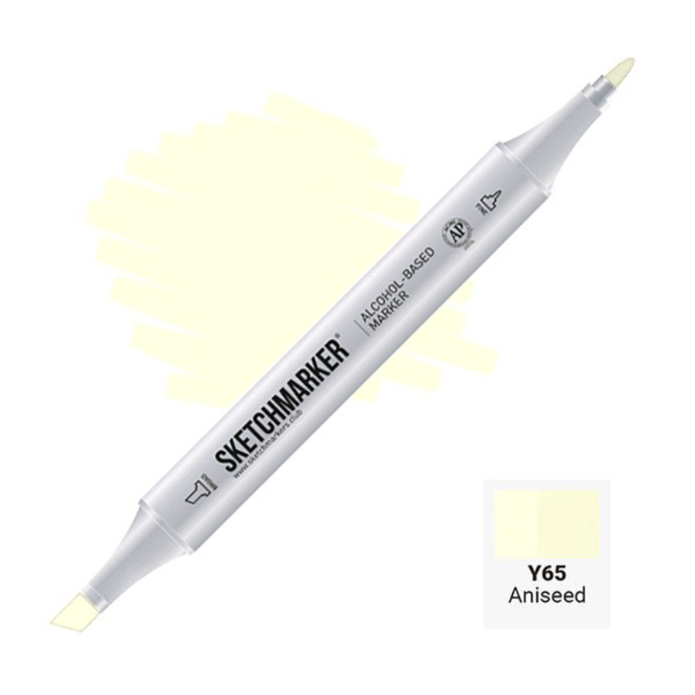 Маркер художественный "Brushmarker", двухсторонний, Y65 анис