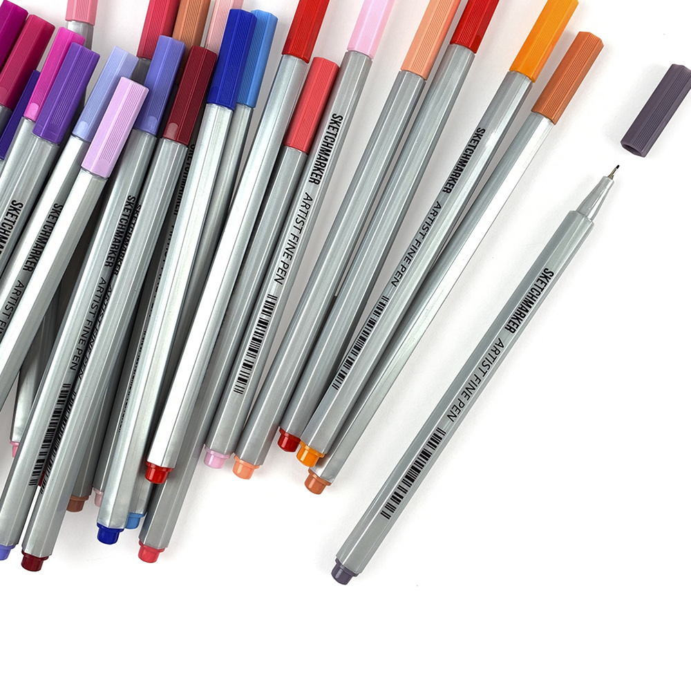 Ручка капиллярная "Sketchmarker", 0.4 мм, зеленый флуоресцентный - 6