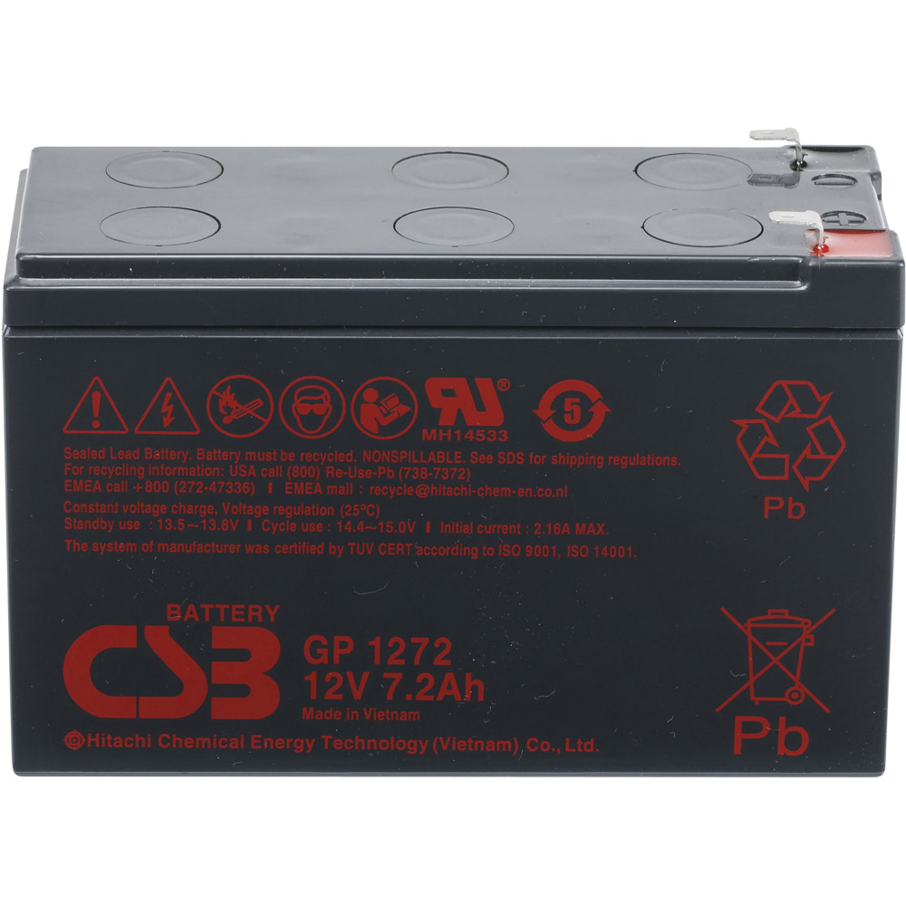 Аккумуляторная батарея CSB GP 1272 F2, 12 В, 7.2 Ач