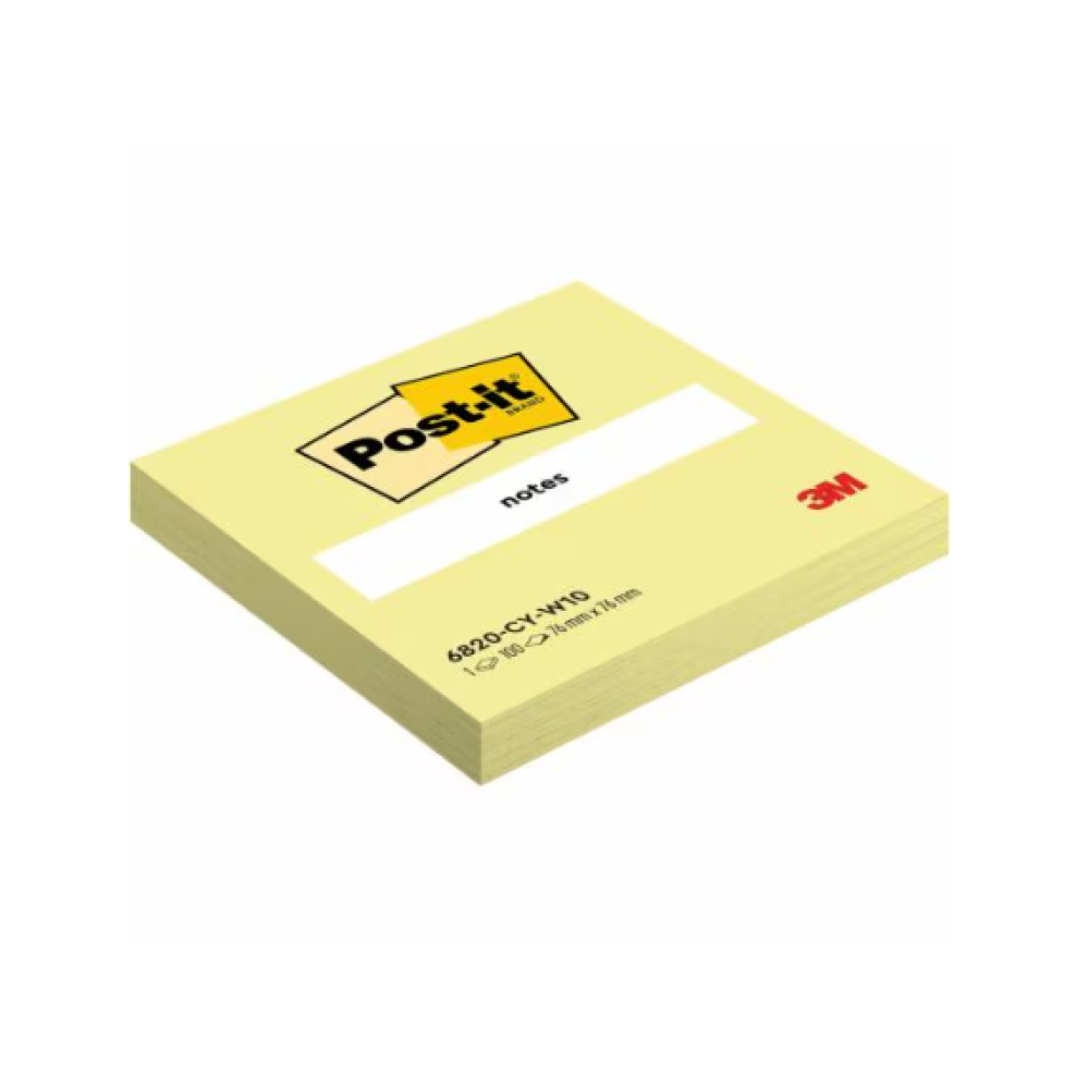Бумага для заметок "Post-it Notes", 76х76 мм, 100 листов, канареечно желтый