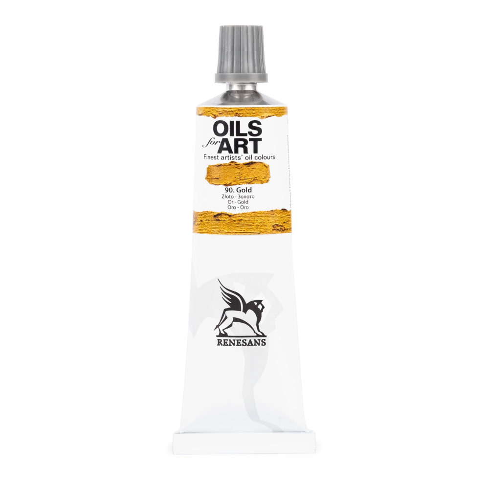 Краски масляные "Oils for art", 90 золото, 60 мл, туба