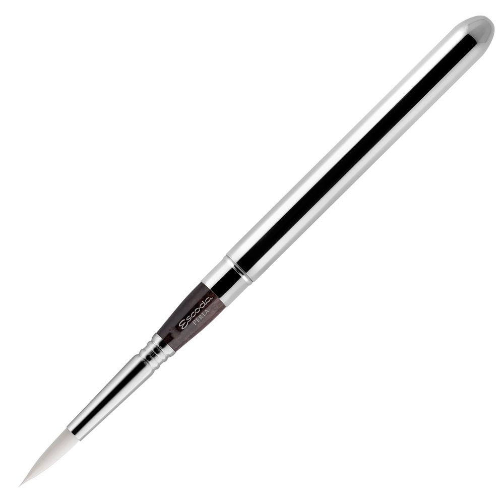 Кисть "Escoda Perla 1438", синтетика белая, круглая, складная, №10