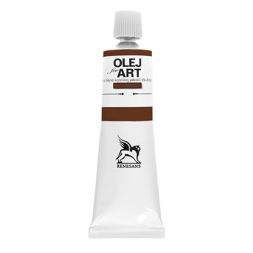 Краски масляные Renesans "Oils for art", 46 земля умбры жженая, 60 мл, туба