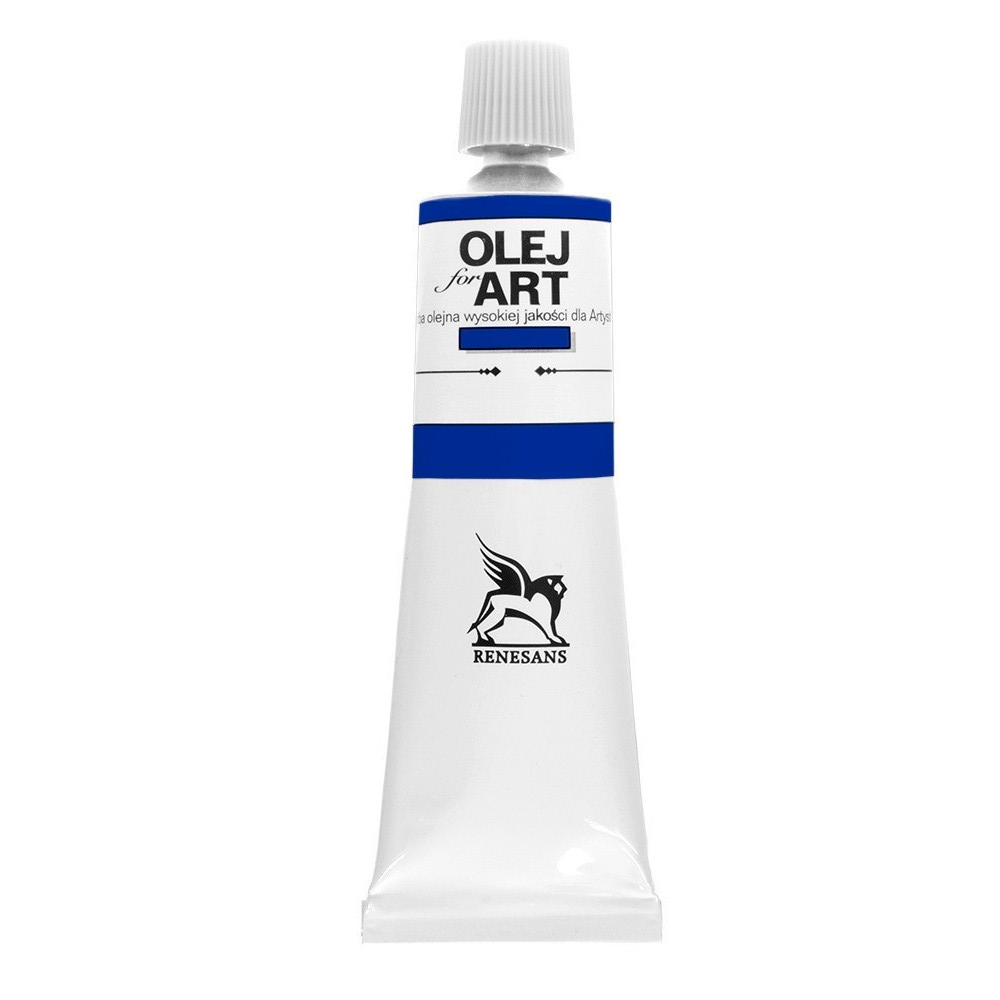 Краски масляные Renesans "Oils for art", 32 кобальт синий светлый, 60 мл, туба