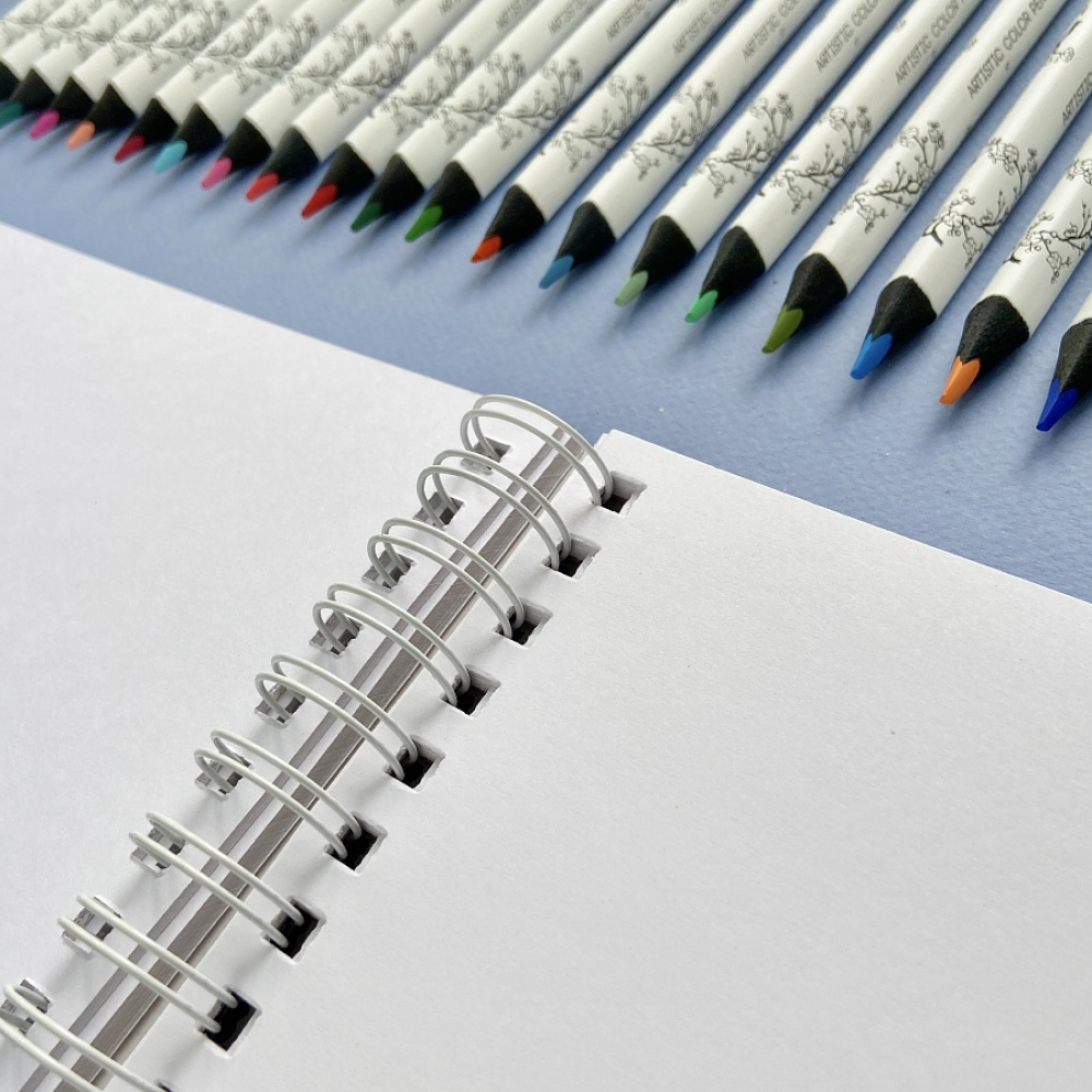 Скетчбук "Sketch&Art", 18.5х25 см, 200 г/м2, 50 листов, на спирали, для цветных карандашей - 5