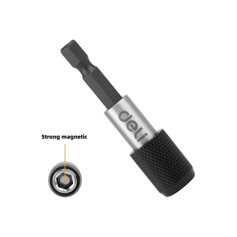 Держатель бит (насадок) Deli YS EDL107401, магнитный, набор 2 шт., 60мм, 1/4", с фиксатором - 9