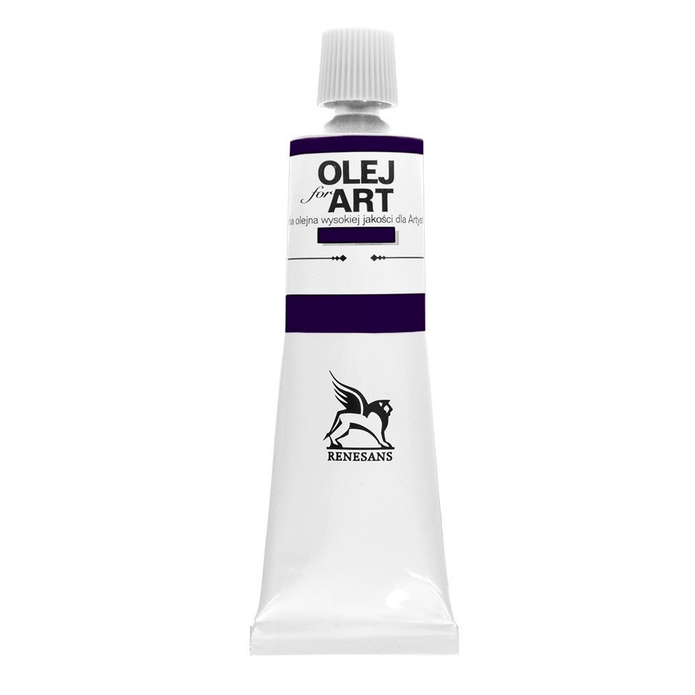 Краски масляные Renesans "Oils for art", 27 фиолетовый минеральный, 60 мл, туба