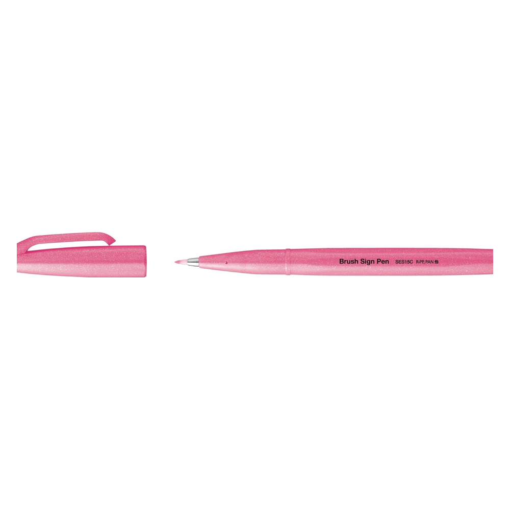 Маркер-кисть "Brush Sign pen", флуоресцентный розовый - 2