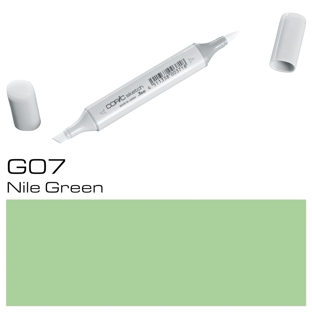Маркер перманентный "Copic Sketch", G-07 нильский зеленый