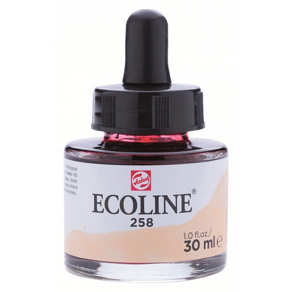 Жидкая акварель "ECOLINE", 258 абрикосовый, 30 мл