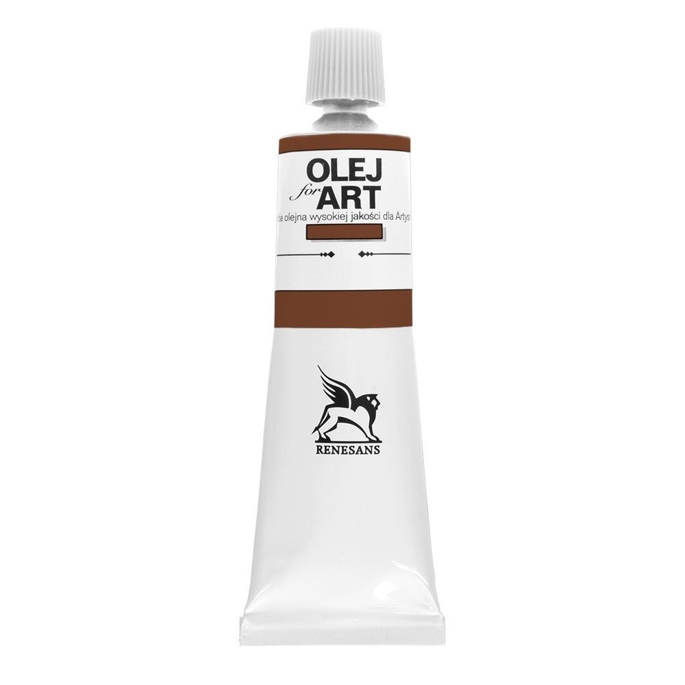 Краски масляные Renesans "Oils for art", 77 марс коричневый, 60 мл, туба
