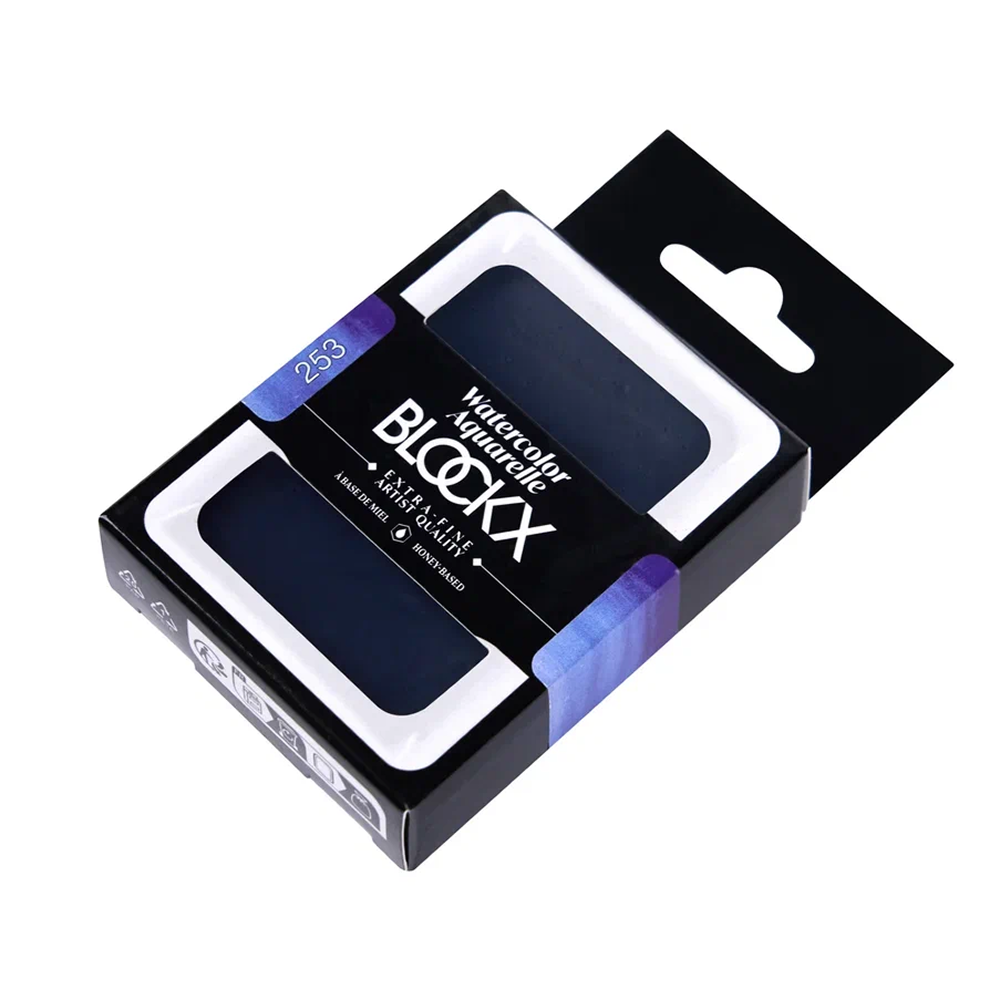 Краски акварельные "Blockx. Giant pan", 253 французский ультрамарин темный, 18 мл., кювета - 2