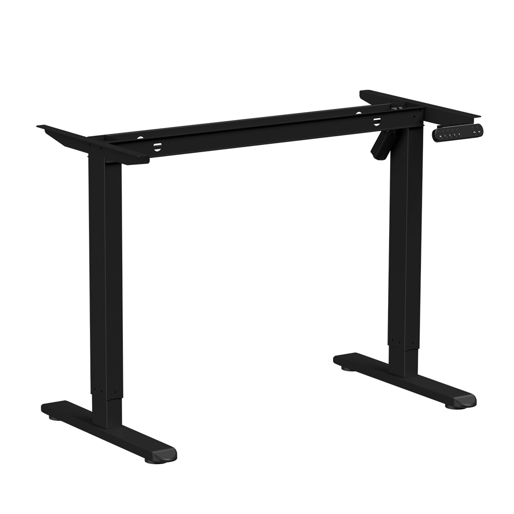 Стол с электроприводом WellDesk Basic 1200x675х18 черный/белый альпийский (9191456+9197776) - 2
