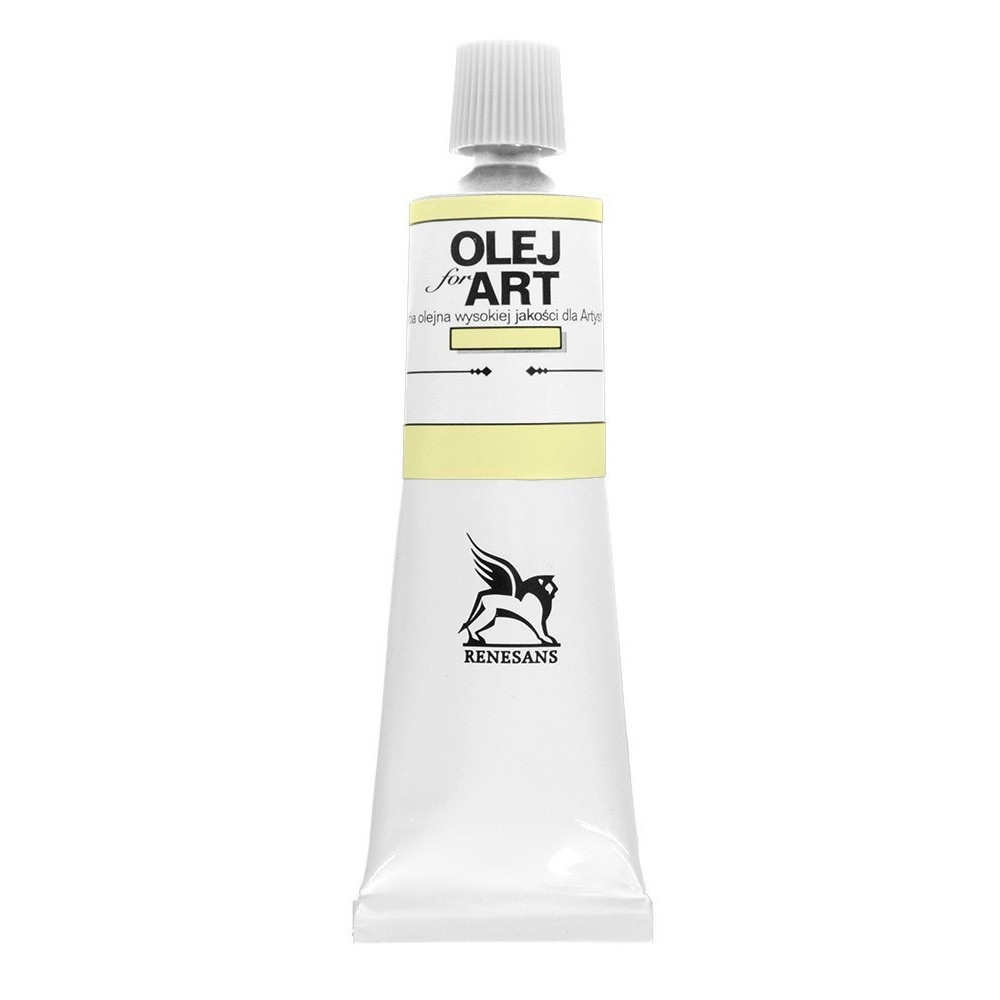 Краски масляные Renesans "Oils for art", 03 желтый яркий, 60 мл, туба