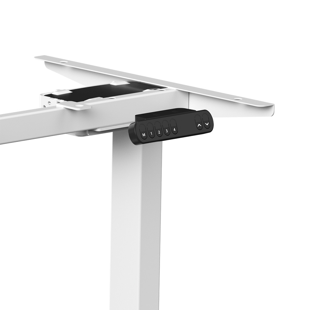 Стол с электроприводом WellDesk Prime 1300x675х18 белый/дуб бардолино натуральный (9191462+9072452) - 7