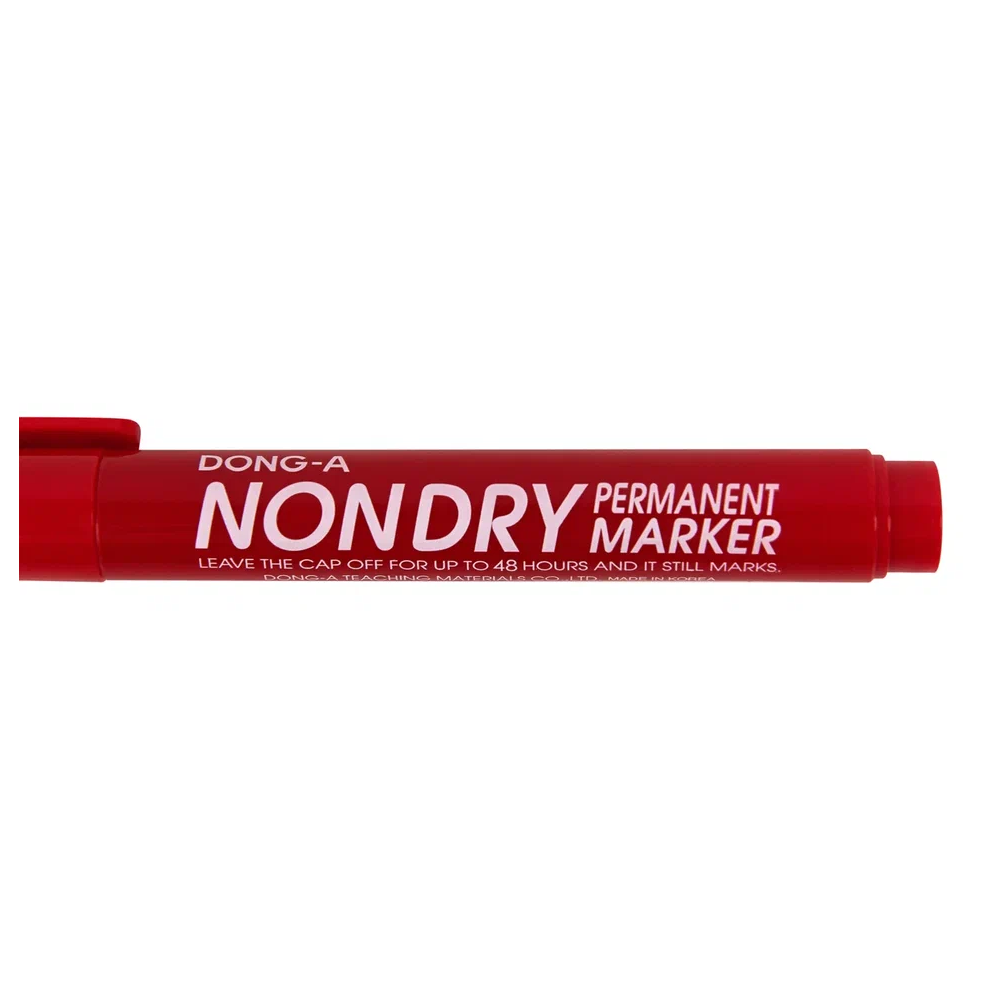 Маркер перманентный "Non-Dry", красный - 2