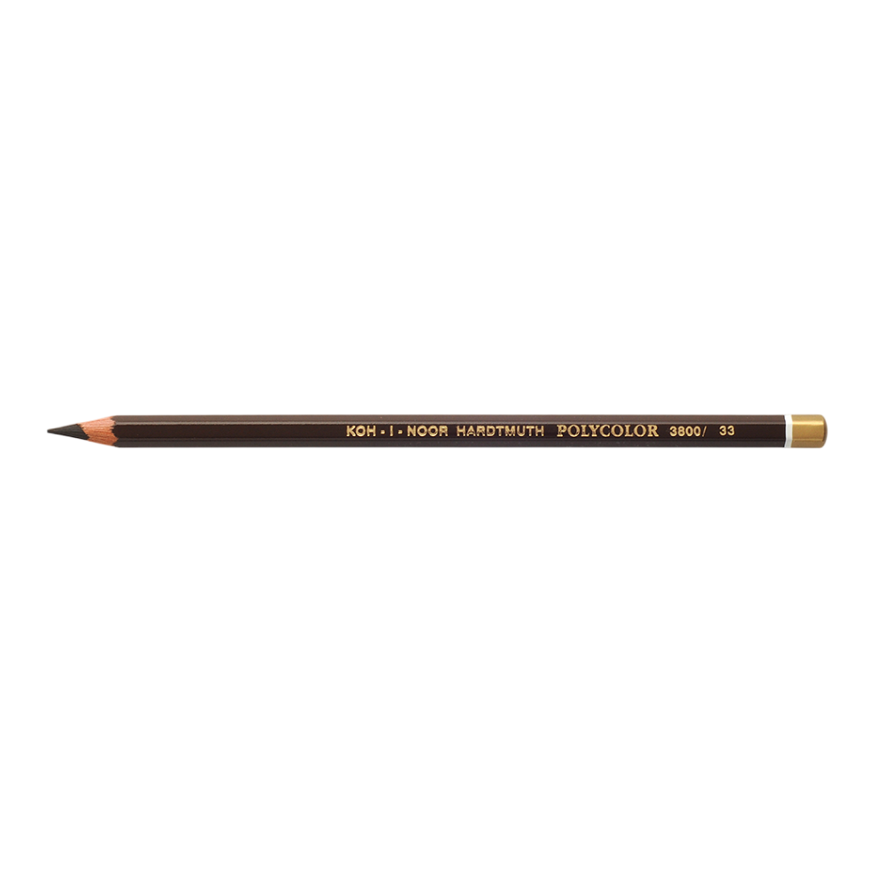 Карандаш цветной Koh-I-Noor "Polycolor 3800", 033 коричневый темный