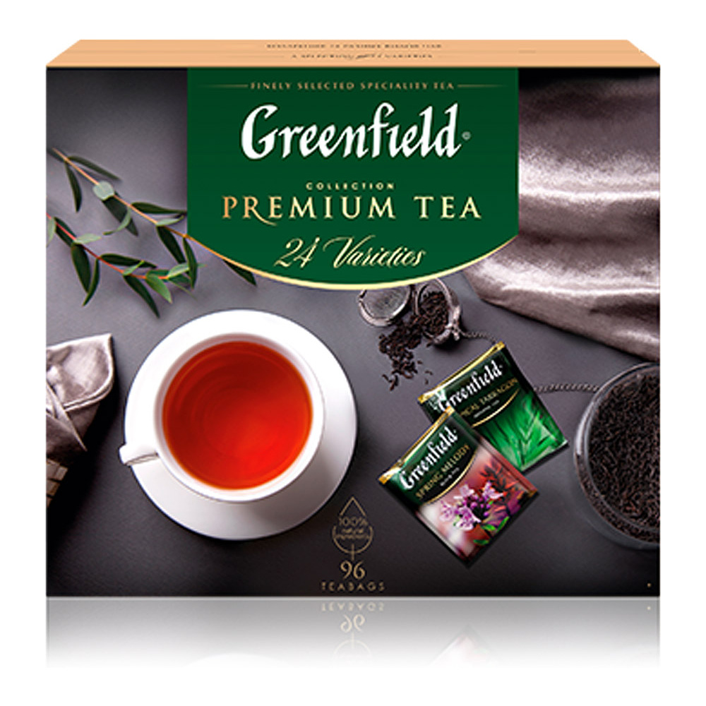 Чай "Greenfield" Premium Tea Collecton, 96 пакетиков х 1,75 гр, ассорти