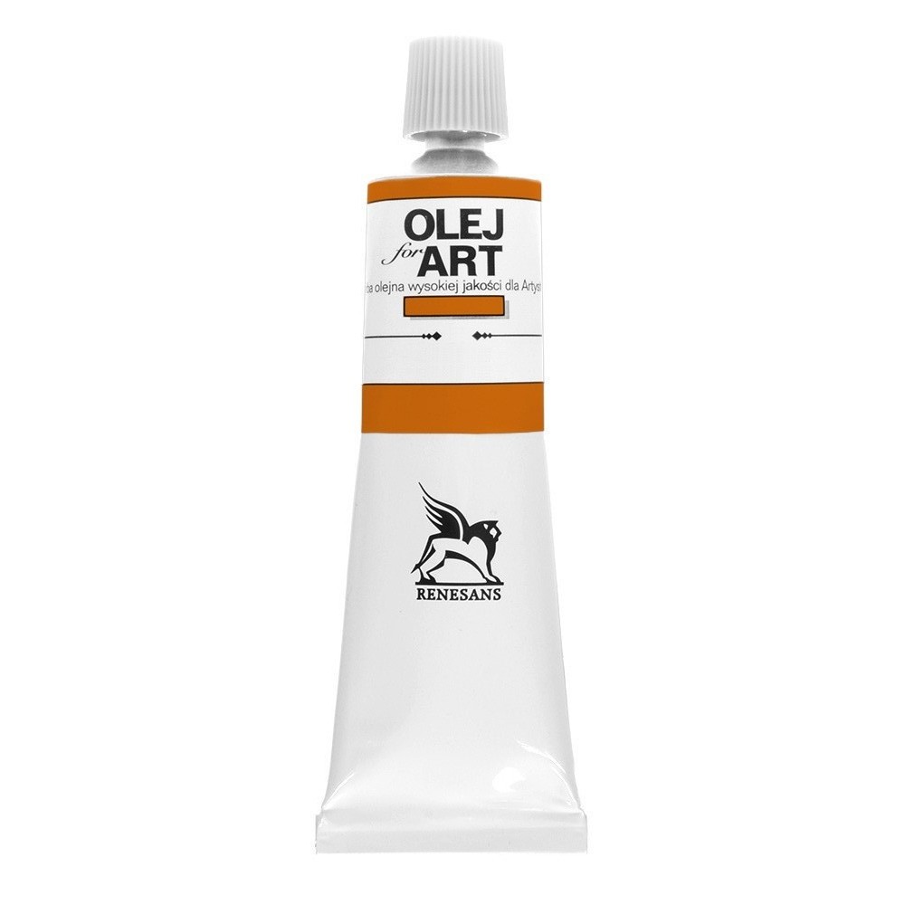 Краски масляные Renesans "Oils for art", 59 индийский желтый, 60 мл, туба