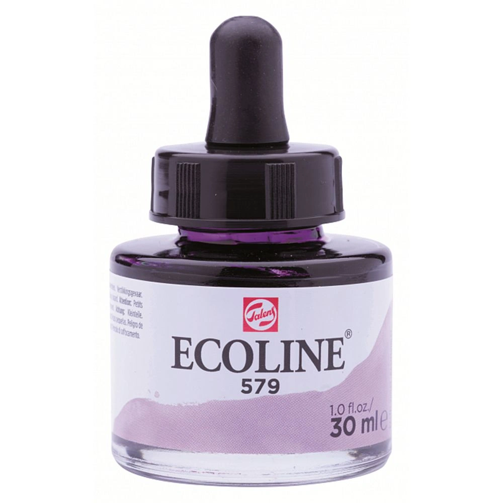 Жидкая акварель "ECOLINE", 579 фиолетовая пастельная, 30 мл