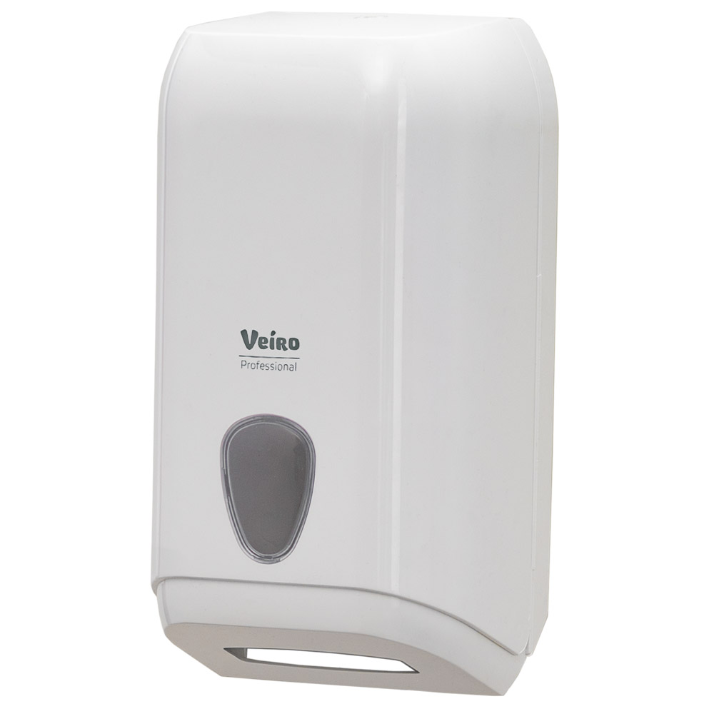 Диспенсер Veiro Professional "L-ONE" для туалетной бумаги листовой, белый - 2