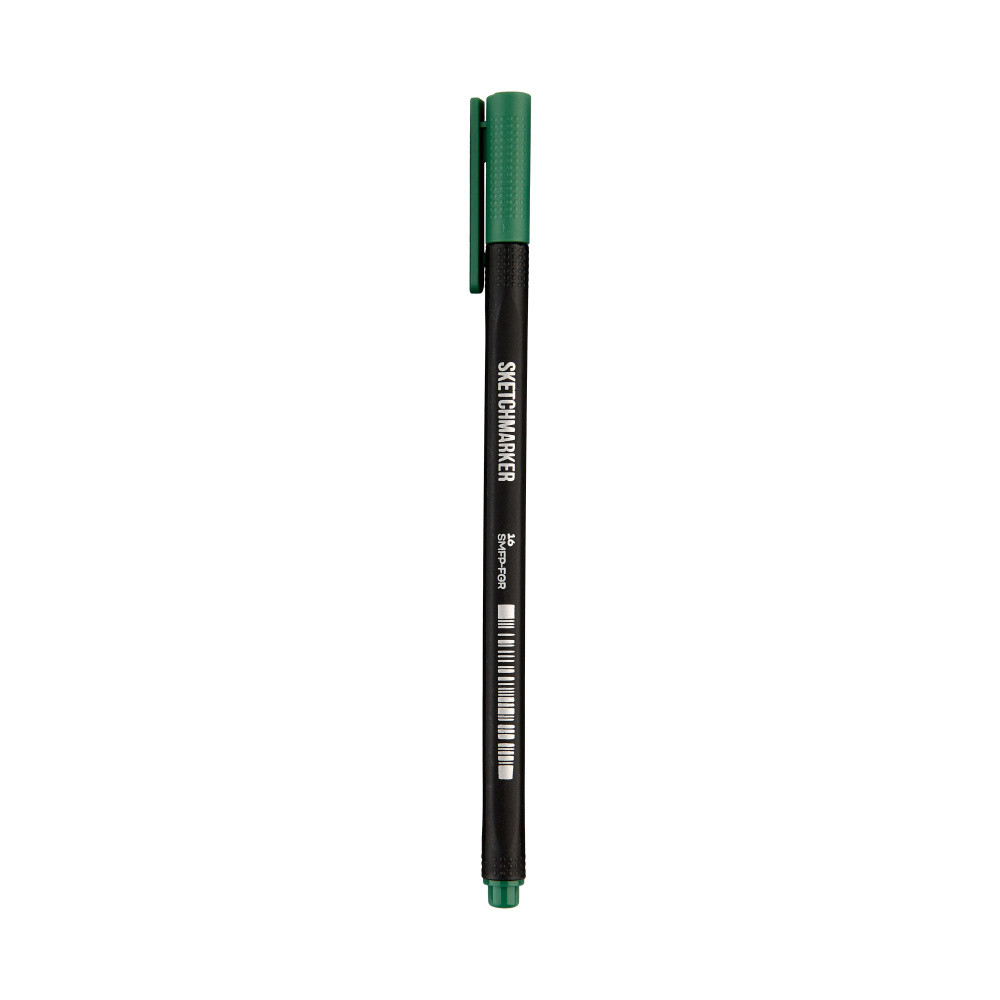 Ручка капиллярная "Sketchmarker Artist fine pen", 0.4 мм, зеленый лесной