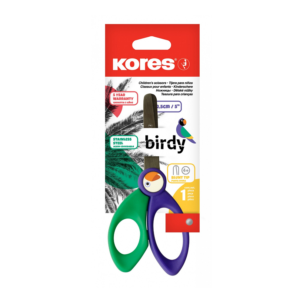Ножницы "Birdy", 12.5 см, ассорти - 2
