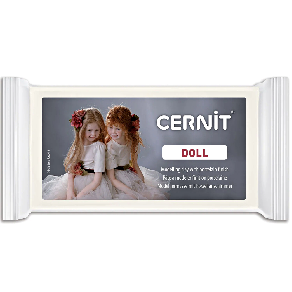 Полимерная глина "Cernit DOLL", 500 г, белый