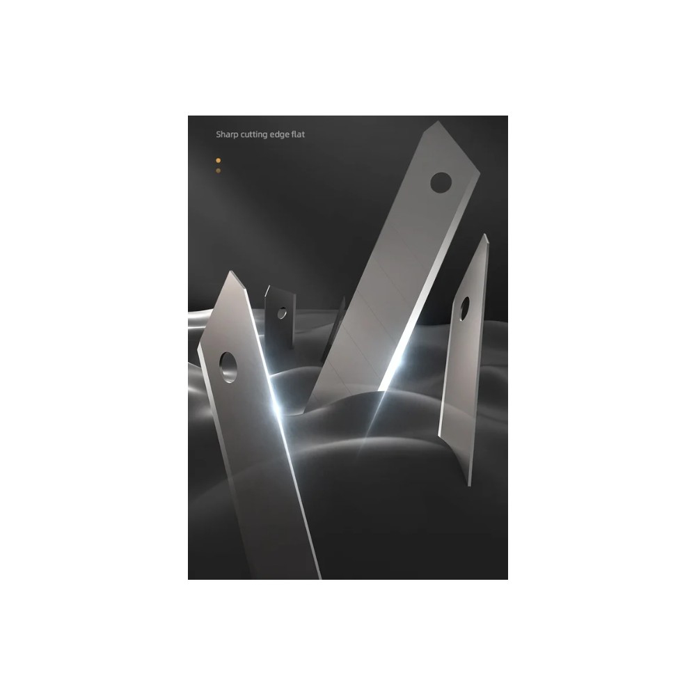 Набор ножей строительных Deli HS EHT4003, 3 шт (ножи 9мм/18мм/трапеция), Soft Touch, черный - 22