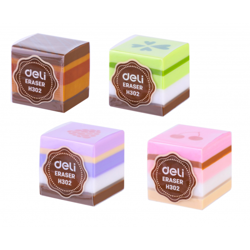 Ластик Deli "Cake Eraser", ассорти