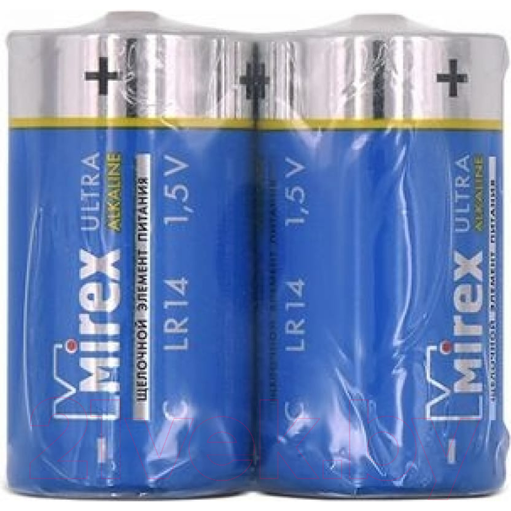 Батарейки алкалиновые Mirex "LR14/C", 2 шт 