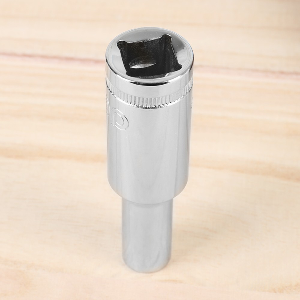 Головка торцевая шестигранная Deli YS EDQ4308 1/2", 8 мм, глубокая, серебристый - 4