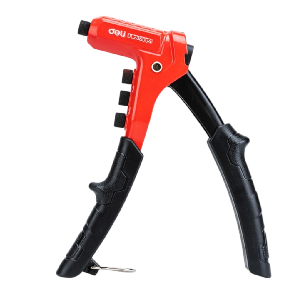 Заклепочник Deli RS EDL236004, 230 мм, 2.4-4.8 мм, красный, черный