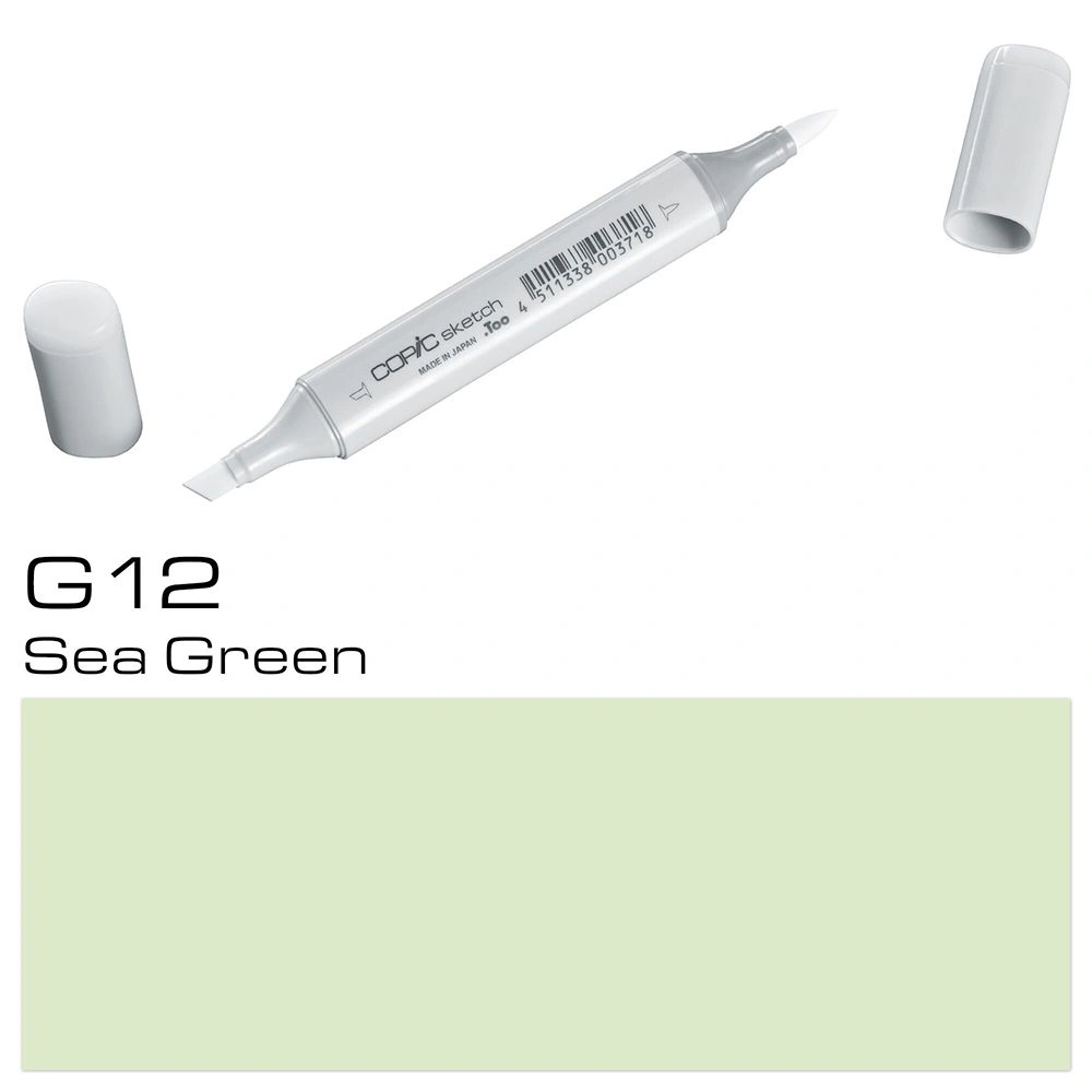 Маркер перманентный "Copic Sketch", G-12 морской зеленый