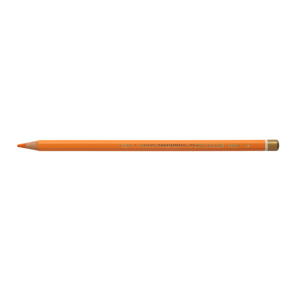 Карандаш цветной Koh-I-Noor "Polycolor 3800", 042 хром оранжевый