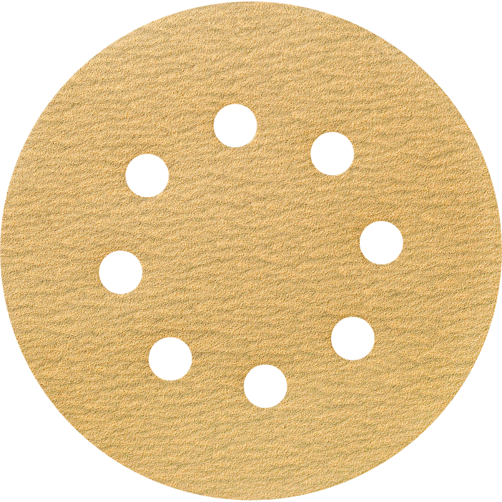 Круг шлифовальный абразивный Krugo Master, 8 отверстий, d125, p.180, 10 штук