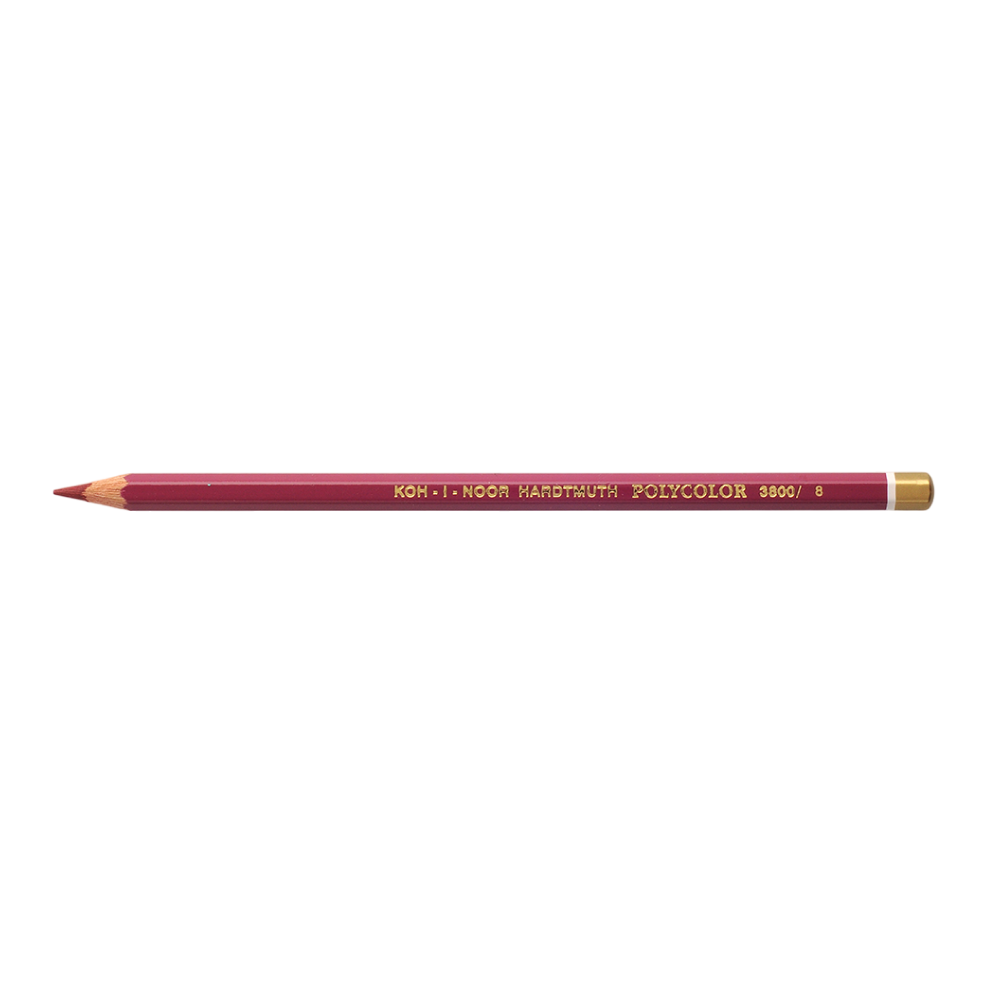 Карандаш цветной Koh-I-Noor "Polycolor 3800", 008 красный бордо