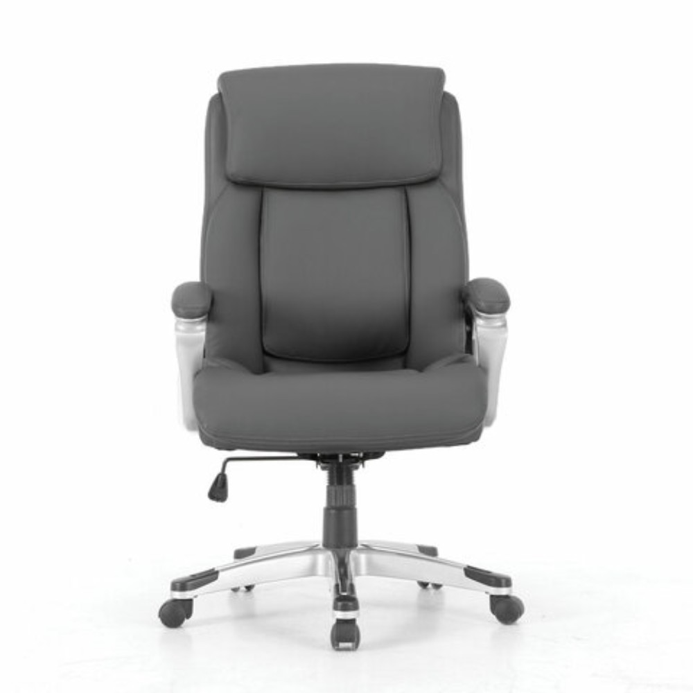 Кресло для руководителя BRABIX PREMIUM "Level EX-527", экокожа, серый, пластик  - 6