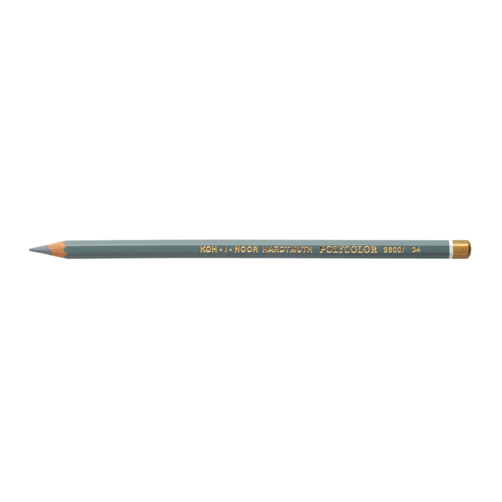 Карандаш цветной Koh-I-Noor "Polycolor 3800", 034 голубовато-серый светлый
